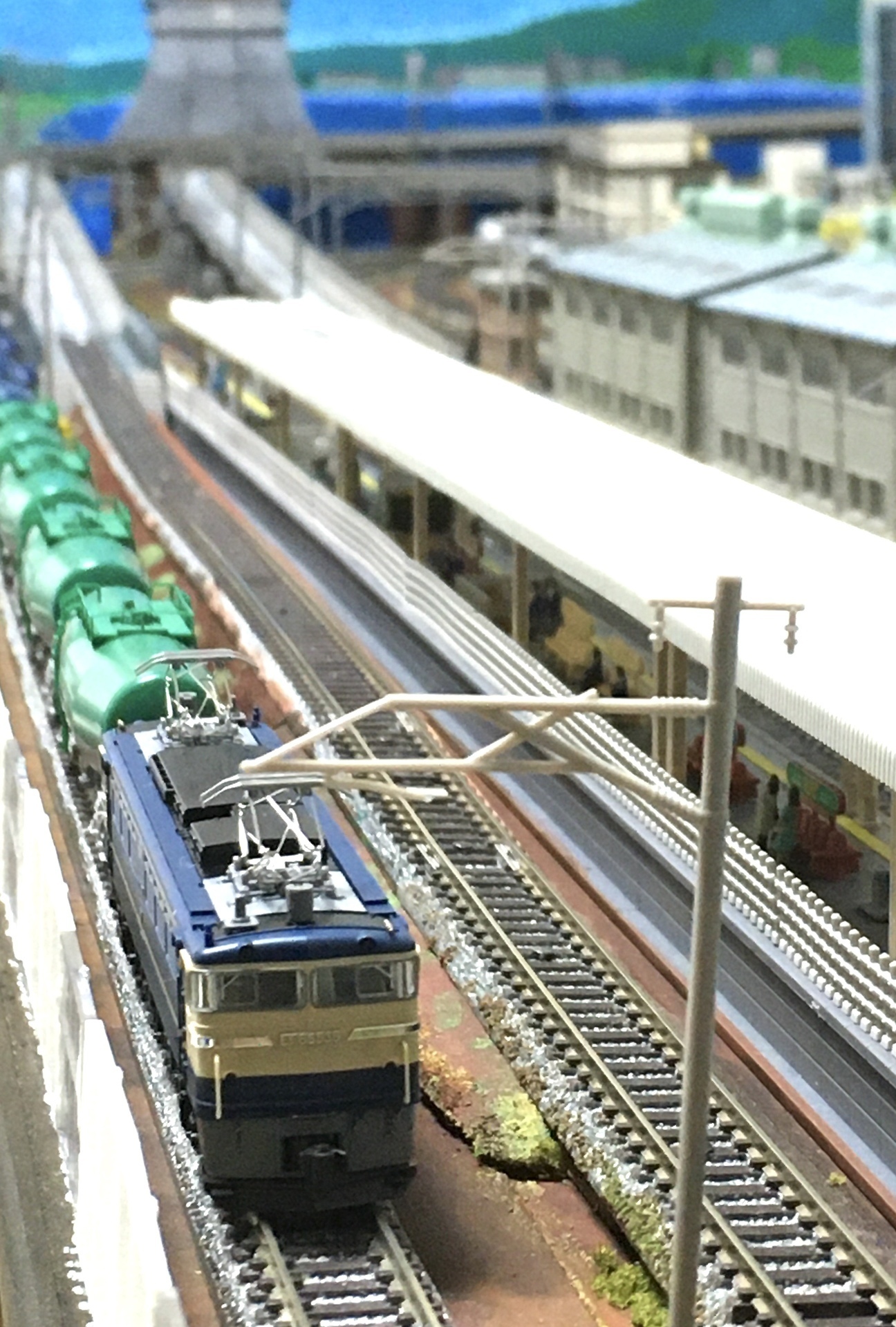鉄道ジオラマ淡海線、、EF65 500番台がデビュー、車番はもちろん 鉄道ジオラマ淡海線、、EF65 500番台がデビュー、車番はもちろん